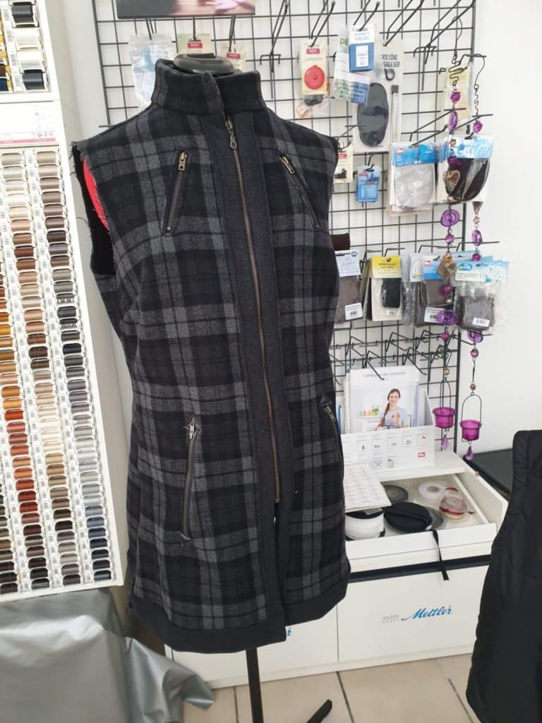 manteau tissu polaire